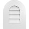 Ekena Millwork Round Top Surface Mount PVC Gable Vent: Non-Functional, w/ 3-1/2"W x 1"P Standard Frame, 14"W x 18"H GVPRT14X1801SN - alternate 1